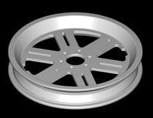 Load image into Gallery viewer, 6 Spoke Billet Wheel Set 12&quot; Front 10” Rear for Disc Brakes
