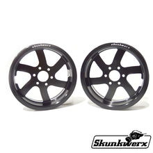 Load image into Gallery viewer, Twisted 6 Spoke Billet Wheel Set 12&quot; Front 10” Rear for Disc Brakes
